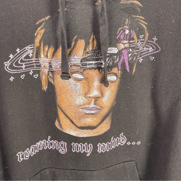 JUICE WRLD ROAMING MY MIND HOODIE SIZE MEDIUM - Picture 8 of 9